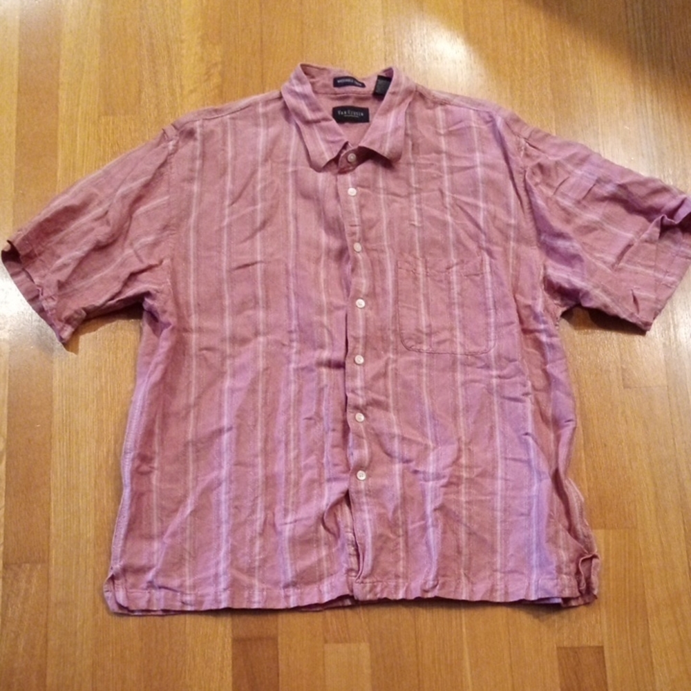 Van Heusen Linen Blend Mens Top XL